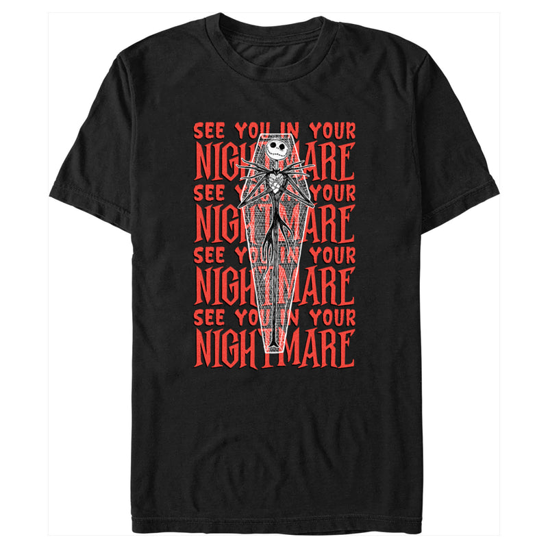 Men's The Nightmare Before Christmas Jack See You in Your Nightmare Coffin T-Shirt