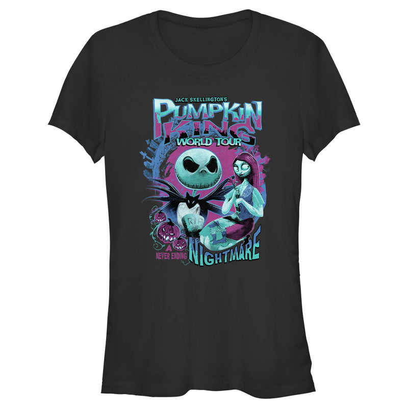 Junior's The Nightmare Before Christmas Jack Skellington's World Tour T-Shirt