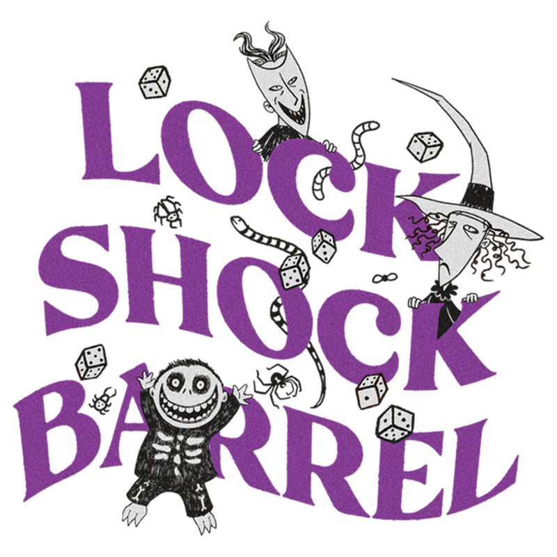 Men's The Nightmare Before Christmas Lock Shock and Barrel T-Shirt