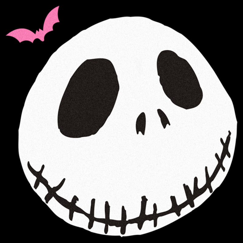 Men's The Nightmare Before Christmas Jack Face Pink Bat T-Shirt