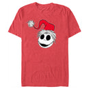 Men's The Nightmare Before Christmas Jack Santa Hat T-Shirt