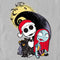 Men's The Nightmare Before Christmas Jack and Sally Christmas Portrait T-Shirt