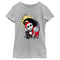 Girl's The Nightmare Before Christmas Jack and Sally Christmas Portrait T-Shirt