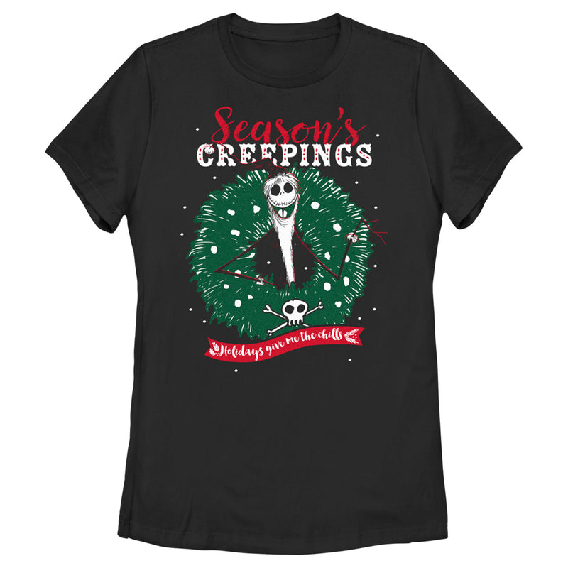 Women's The Nightmare Before Christmas Jack Season's Creepings T-Shirt