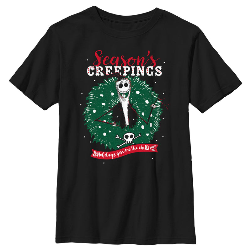 Boy's The Nightmare Before Christmas Jack Season's Creepings T-Shirt