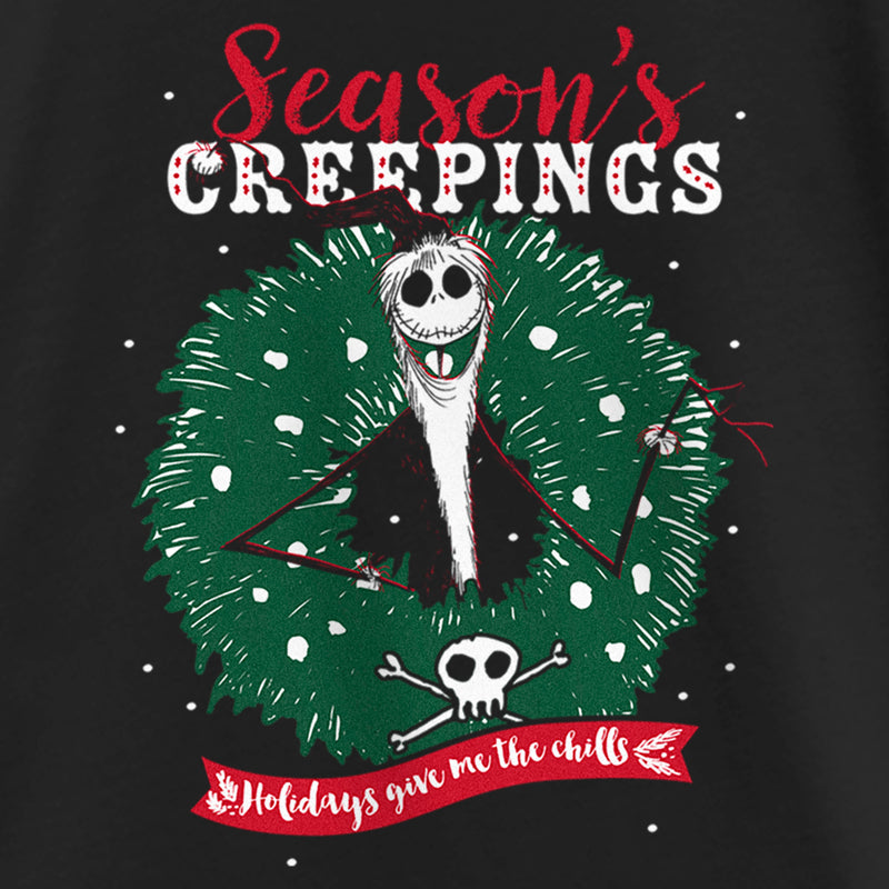 Girl's The Nightmare Before Christmas Jack Season's Creepings T-Shirt