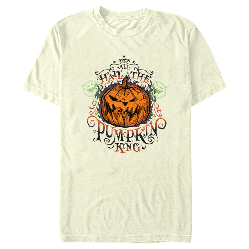 Men's The Nightmare Before Christmas All Hail the Pumpkin King Jack-o'-Lantern T-Shirt