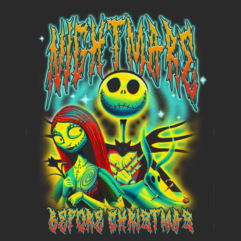 Junior's The Nightmare Before Christmas Jack and Sally Graffiti Portrait Sweatshirt