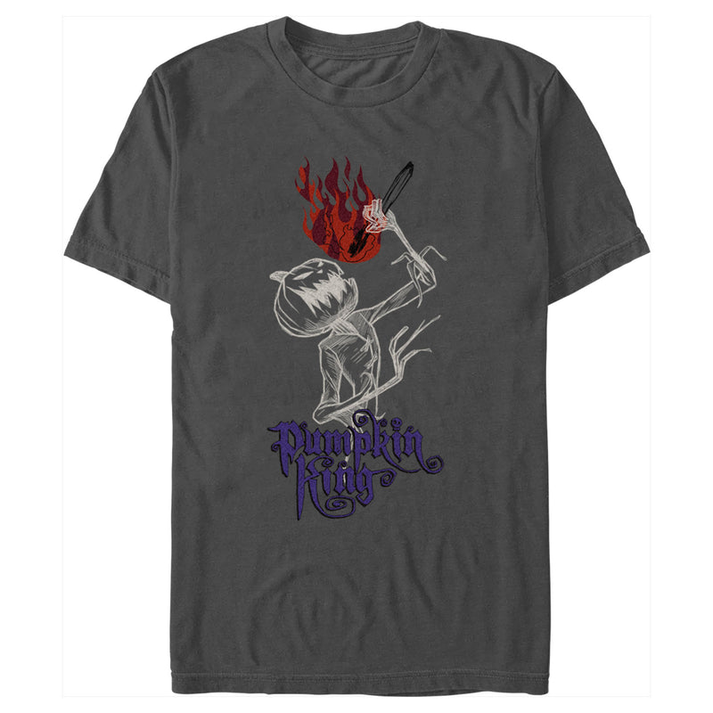 Men's The Nightmare Before Christmas Jack Pumpkin King Rockstar Sketch T-Shirt