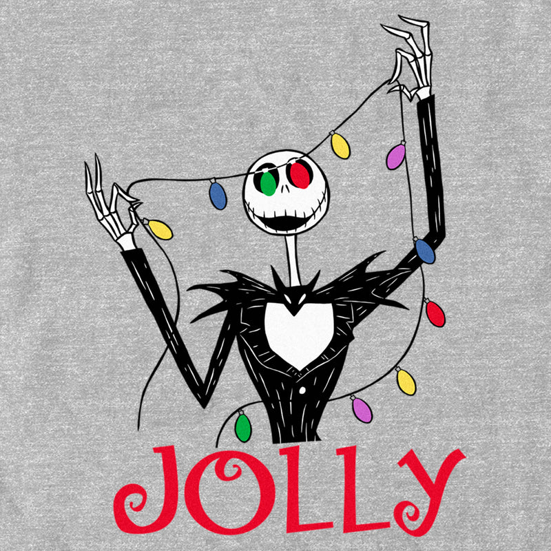 Men's The Nightmare Before Christmas Jack Jolly Christmas Lights T-Shirt