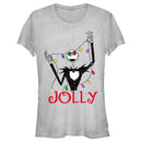 Junior's The Nightmare Before Christmas Jack Jolly Christmas Lights T-Shirt