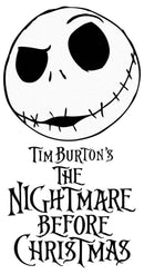 Men's The Nightmare Before Christmas Jack Face Movie Logo T-Shirt