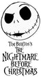 Men's The Nightmare Before Christmas Jack Face Movie Logo T-Shirt