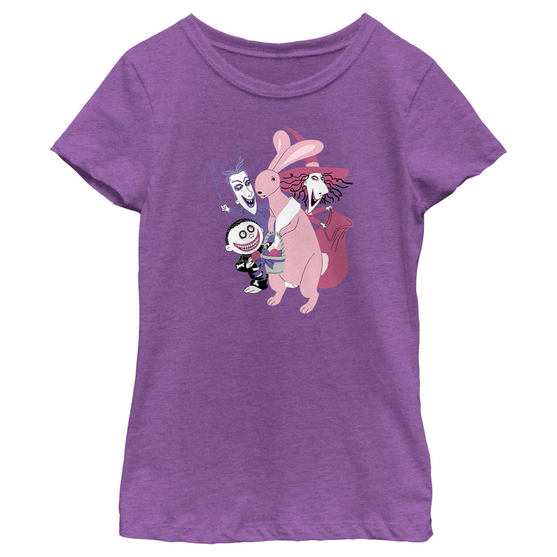 Girl's The Nightmare Before Christmas Easter Bunny Caught T-Shirt