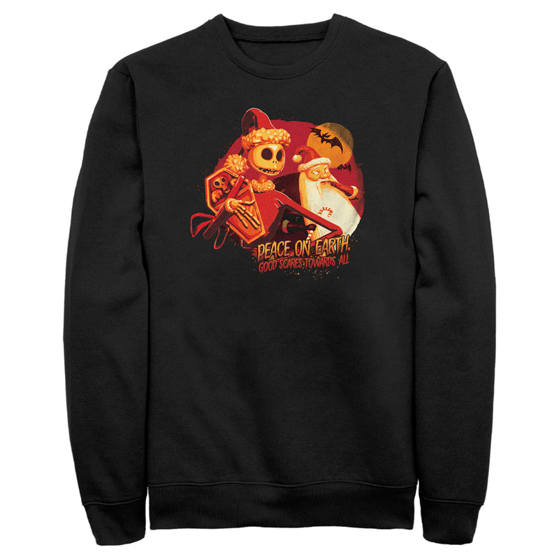 Men's The Nightmare Before Christmas Jack Good Scares Towards All Sweatshirt