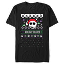 Men's The Nightmare Before Christmas Holiday Scares Jack Face T-Shirt