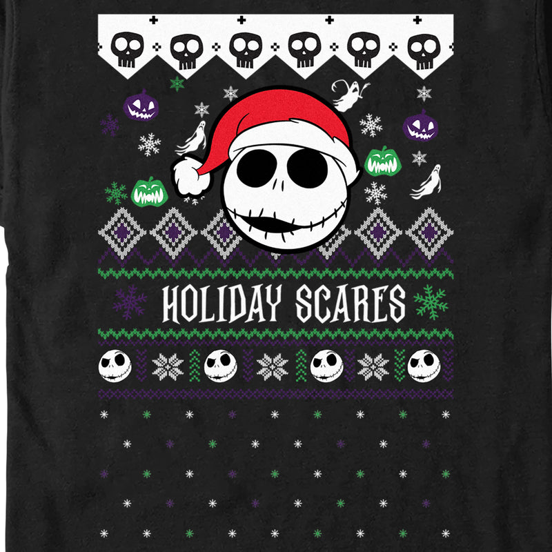 Men's The Nightmare Before Christmas Holiday Scares Jack Face T-Shirt