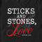 Men's Pirates of the Caribbean: Curse of the Black Pearl Sticks and Stones Love T-Shirt
