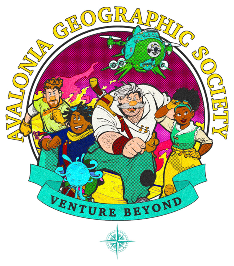 Men's Strange World Avalonia Geographic Society Venture Beyond Group T-Shirt