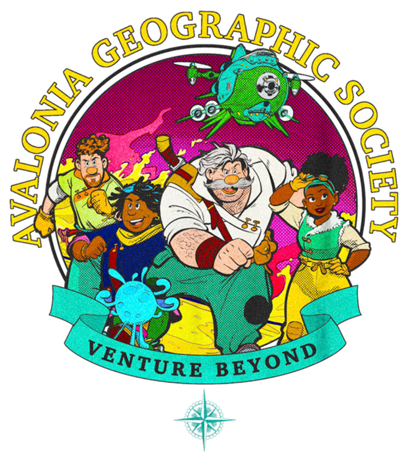 Boy's Strange World Avalonia Geographic Society Venture Beyond Group T-Shirt