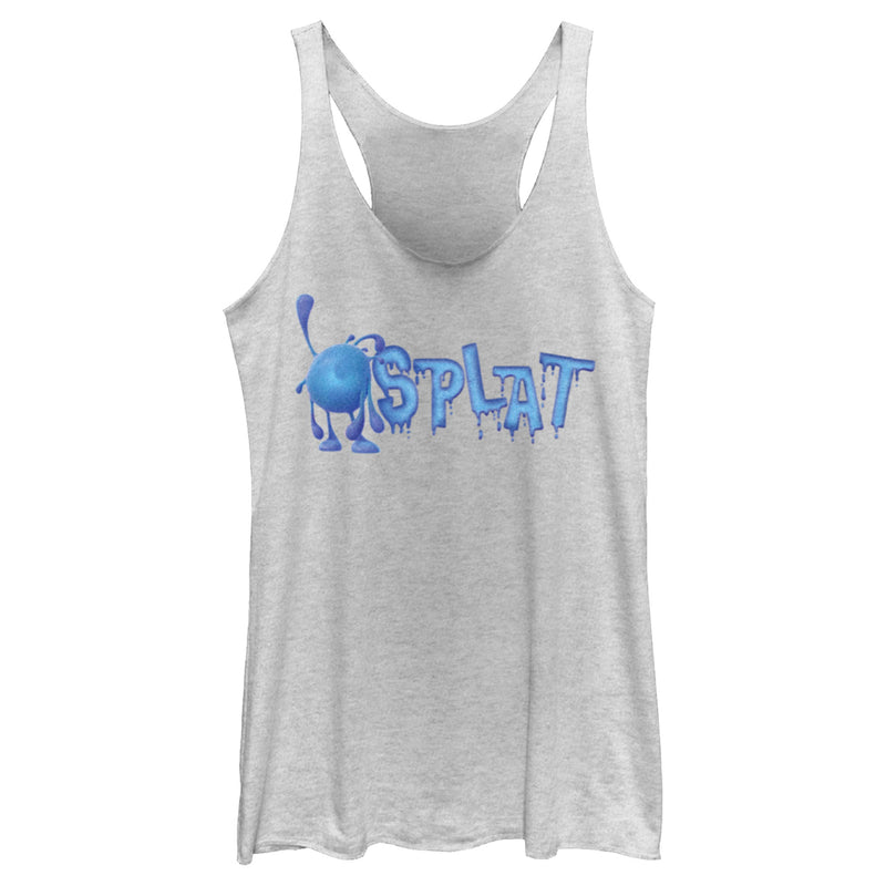 Women's Strange World Splat Drip Logo Racerback Tank Top