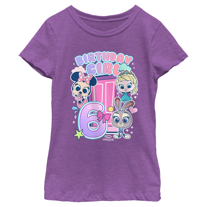 Girl's Doorables Birthday Girl 6 T-Shirt