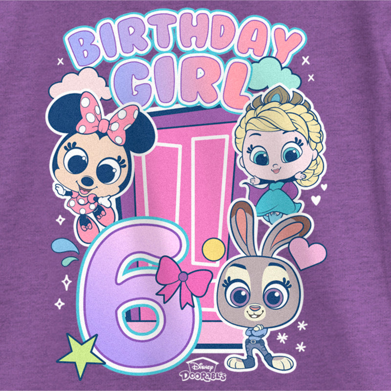 Girl's Doorables Birthday Girl 6 T-Shirt