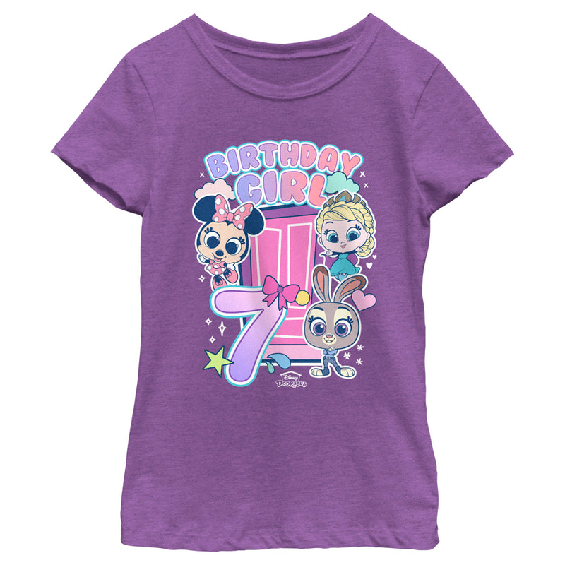 Girl's Doorables Birthday Girl 7 T-Shirt