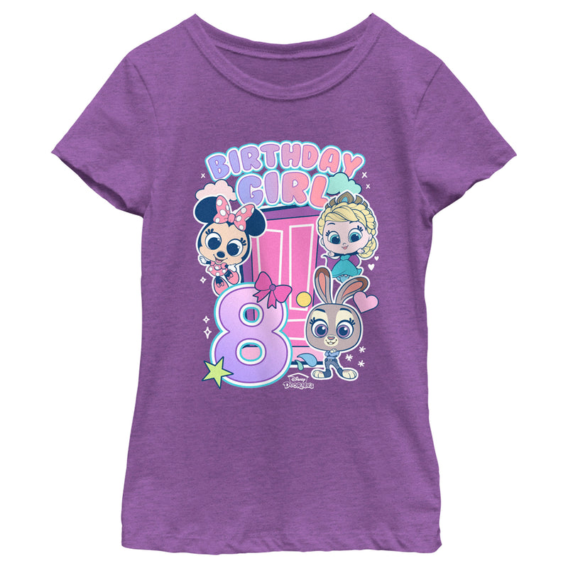 Girl's Doorables Birthday Girl 8 T-Shirt