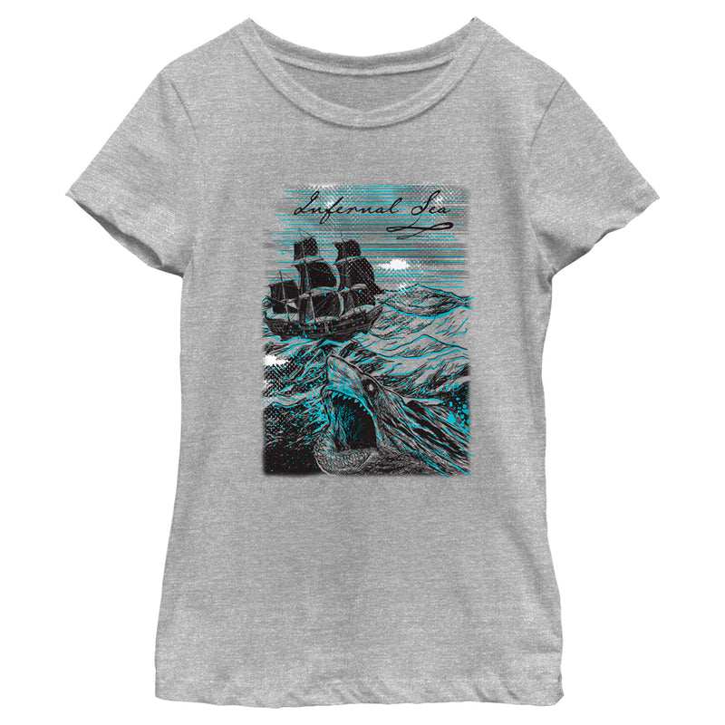 Girl's Pirates of the Caribbean: Curse of the Black Pearl Infernal Sea T-Shirt