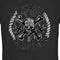 Junior's Pirates of the Caribbean: Curse of the Black Pearl Black and White Rope Skull Logo T-Shirt