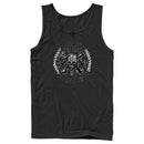 Men's Pirates of the Caribbean: Curse of the Black Pearl Black and White Rope Skull Logo Tank Top