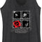 Women's Pirates of the Caribbean: On Stranger Tides Black and White Character Photos Racerback Tank Top