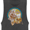 Junior's Pirates of the Caribbean: On Stranger Tides Distressed Skull Logo Festival Muscle Tee