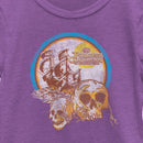 Girl's Pirates of the Caribbean: On Stranger Tides Distressed Skull Logo T-Shirt