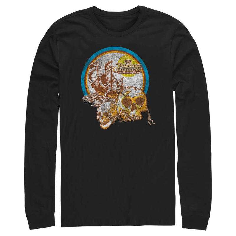 Men's Pirates of the Caribbean: On Stranger Tides Distressed Skull Logo Long Sleeve Shirt