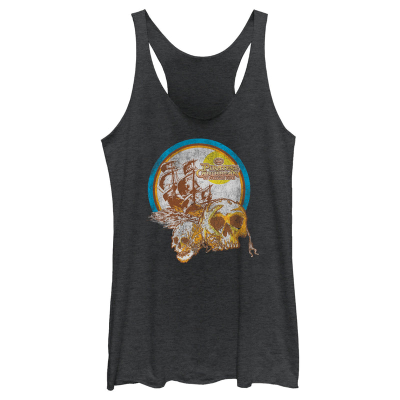 Women's Pirates of the Caribbean: On Stranger Tides Distressed Skull Logo Racerback Tank Top