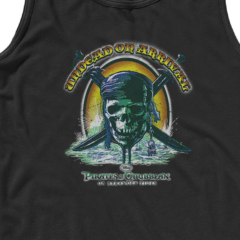 Men's Pirates of the Caribbean: On Stranger Tides Undead on Arrival Skull Logo Tank Top