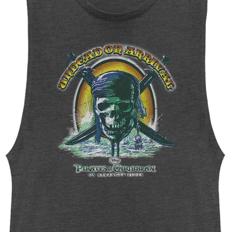 Junior's Pirates of the Caribbean: On Stranger Tides Undead on Arrival Skull Logo Festival Muscle Tee