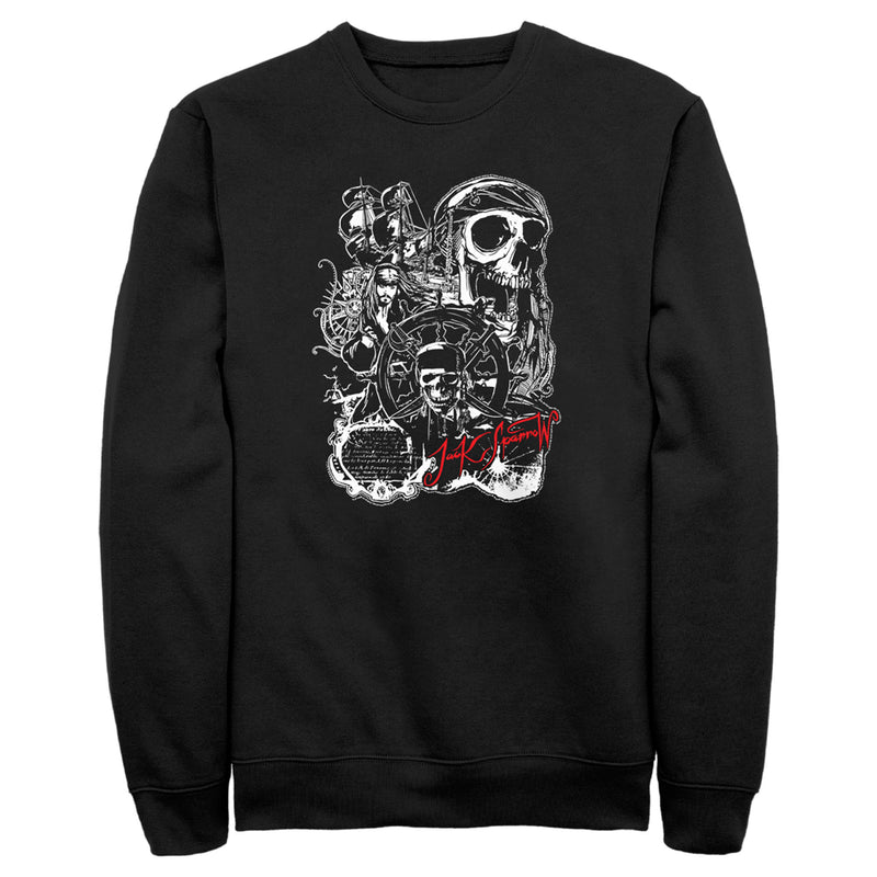 Men's Pirates of the Caribbean: Curse of the Black Pearl Jack Sparrow Icons Sweatshirt