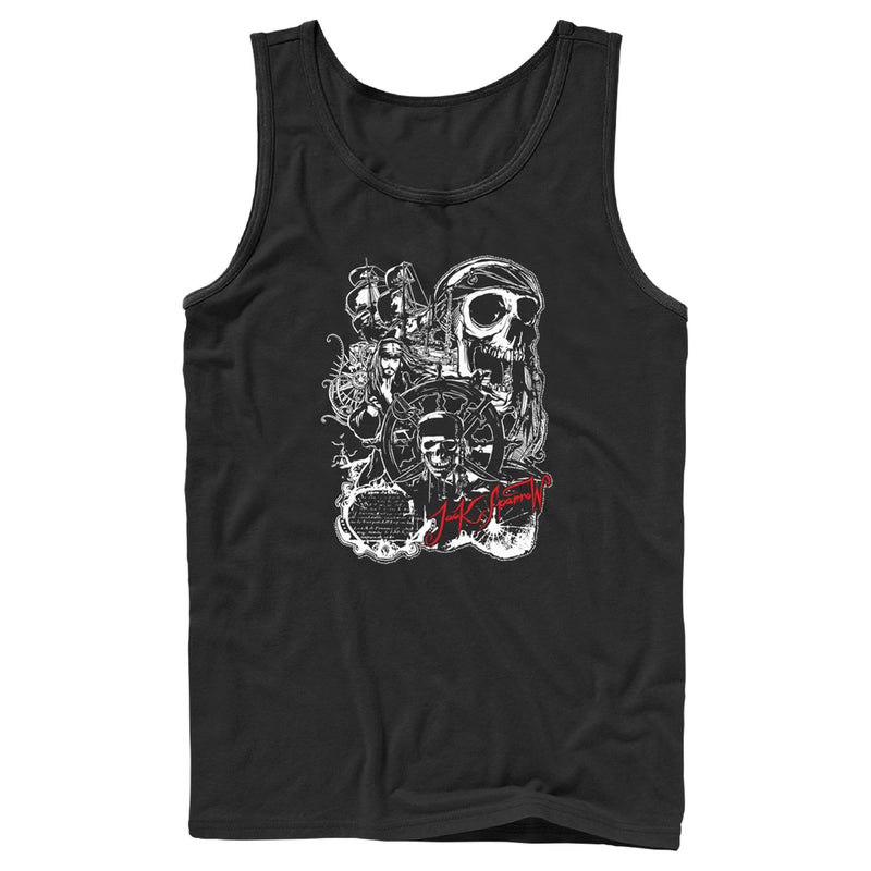Men's Pirates of the Caribbean: Curse of the Black Pearl Jack Sparrow Icons Tank Top