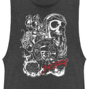 Junior's Pirates of the Caribbean: Curse of the Black Pearl Jack Sparrow Icons Festival Muscle Tee