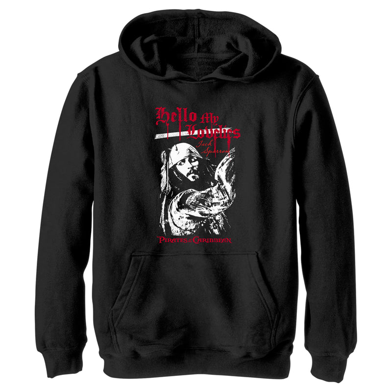 Boy's Pirates of the Caribbean: Curse of the Black Pearl Jack Sparrow Hello My Lovelies Pull Over Hoodie