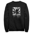 Men's Pirates of the Caribbean: Curse of the Black Pearl Black and White Skull Logo Sweatshirt