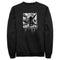 Men's Pirates of the Caribbean: Curse of the Black Pearl Black and White Skull Logo Sweatshirt