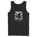 Men's Pirates of the Caribbean: Curse of the Black Pearl Black and White Skull Logo Tank Top