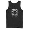 Men's Pirates of the Caribbean: Curse of the Black Pearl Black and White Skull Logo Tank Top