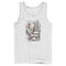 Men's Pirates of the Caribbean: Curse of the Black Pearl Jack Sparrow Distressed Skull Poster Tank Top