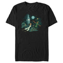 Men's Peter Pan & Wendy Animated Flying Scene T-Shirt