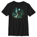 Boy's Peter Pan & Wendy Animated Flying Scene T-Shirt